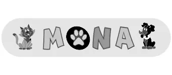 Лого за продавница за домашни миленици Пет Шоп Мона